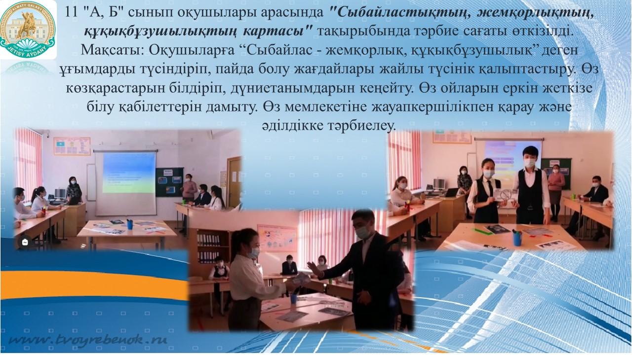"Сыбайластықтың, жемқорлықтың, құқықбұзушылықтың картасы"
