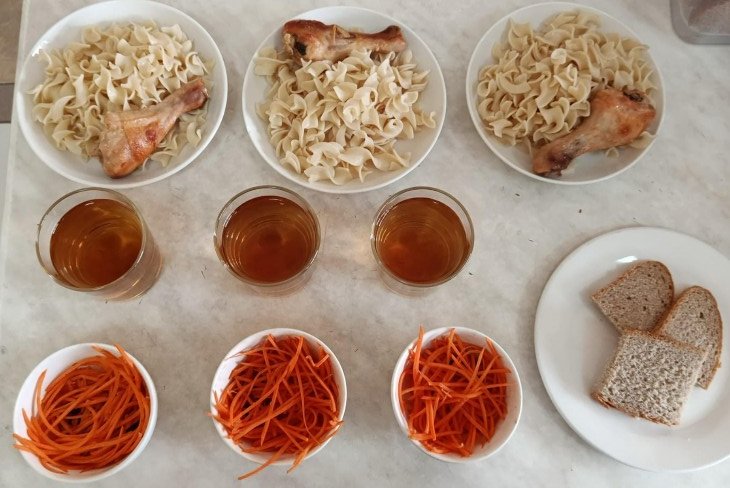 Наурыз айы 1 апта 1-күн ас мәзірі.